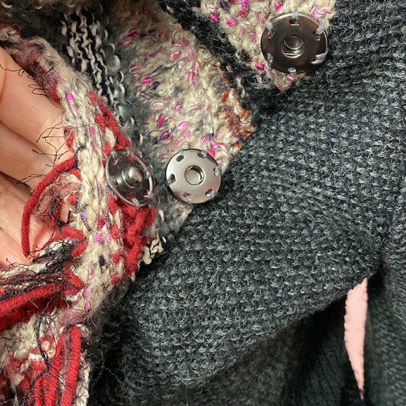 Curio New York Knit Wool Blend Moto Jacket/Coat - Picture 12 of 12